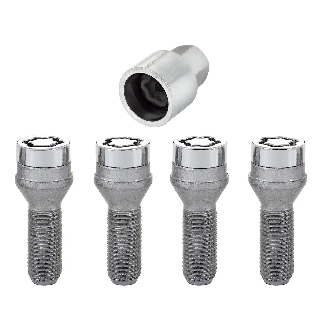 27000 – MCGARD Wheel Lock, Lug Bolt Lock 14 Millimeter x 1.5 Thread Size 60 Degree Conical Acorn Lug Use With Steel/ ...